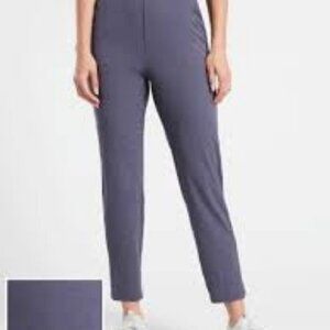 Athleta Brooklyn Textured Ankle Pant-Leopard Medieval Violet Size 2